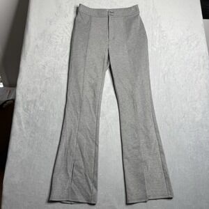 Anthropologie Maeve Pants Womens 6‎ Gray Bootcut Front Slit Ponte Business